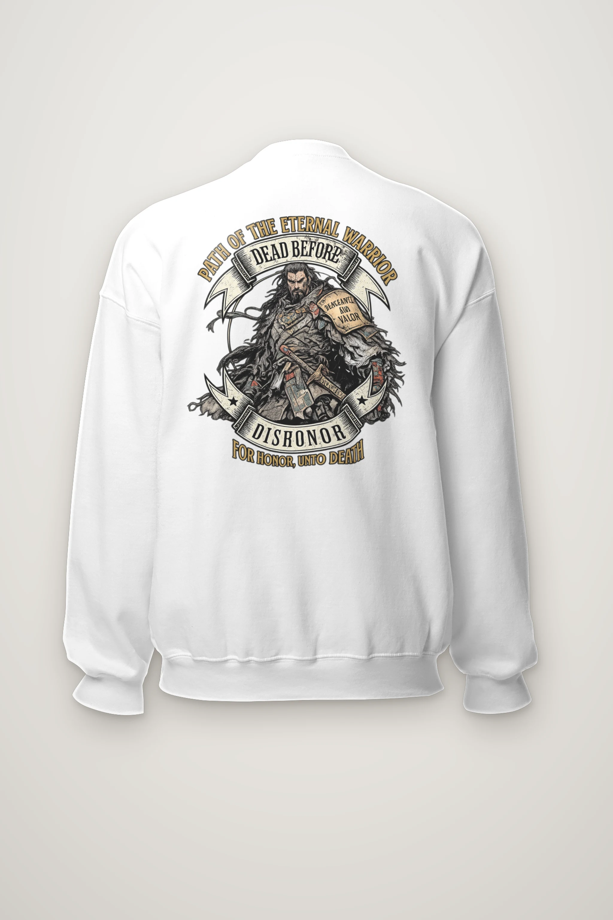 "Path Of The Eternal Warrior" Heavy Blend Unisex Crewneck Sweatshirt