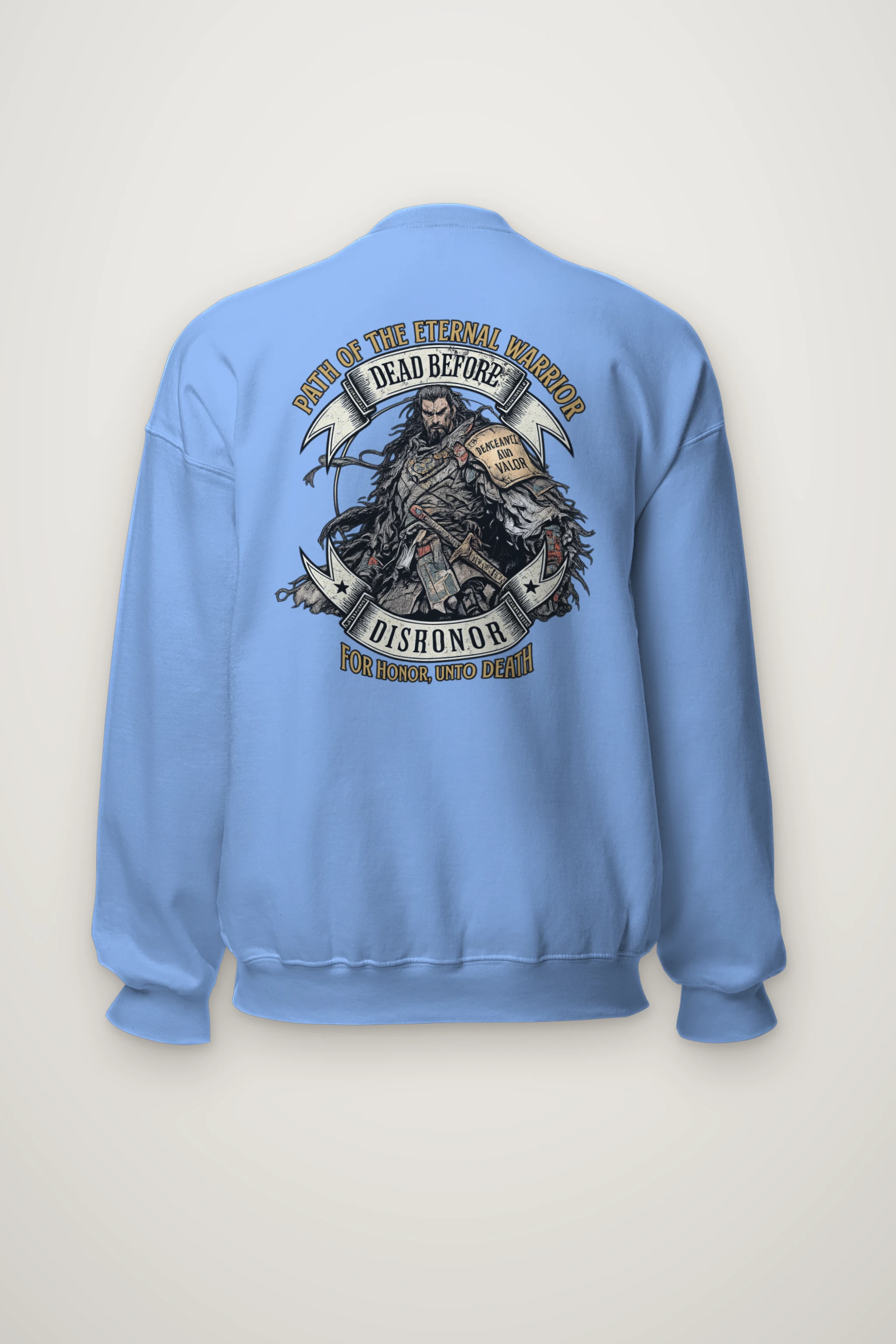 "Path Of The Eternal Warrior" Heavy Blend Unisex Crewneck Sweatshirt