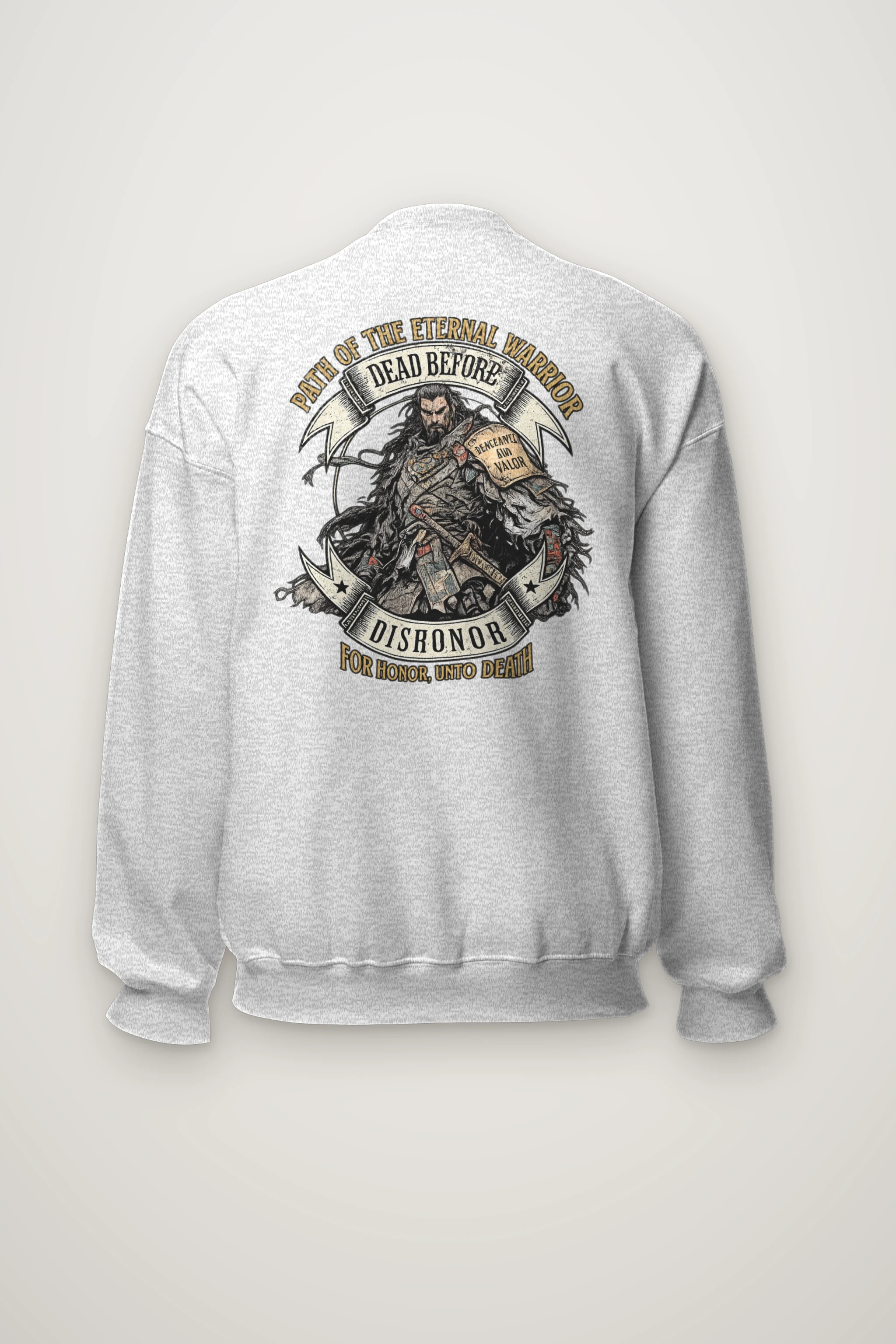 "Path Of The Eternal Warrior" Heavy Blend Unisex Crewneck Sweatshirt