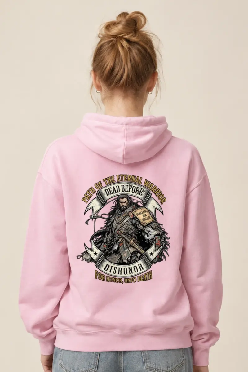 "Path Of The Eternal Warrior" Heavy Blend Unisex Pullover Hoodie