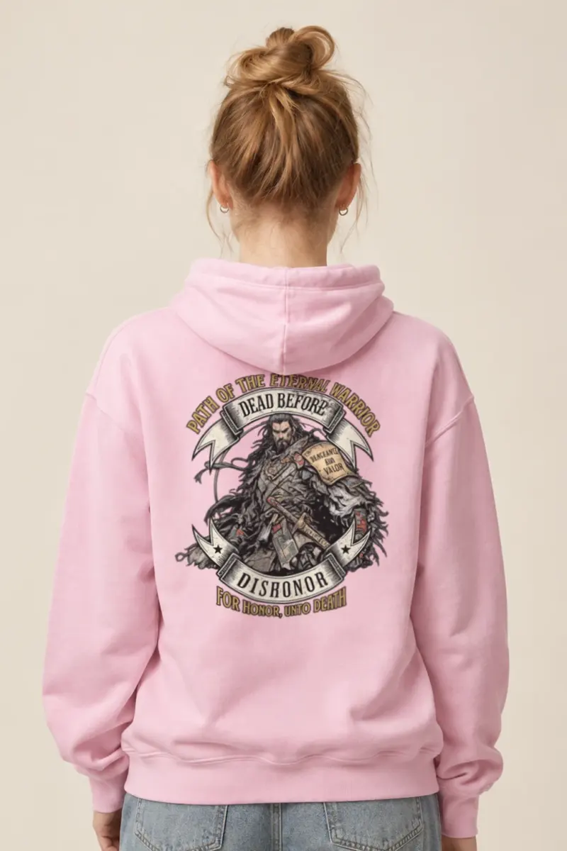 "Path Of The Eternal Warrior" Heavy Blend Unisex Pullover Hoodie