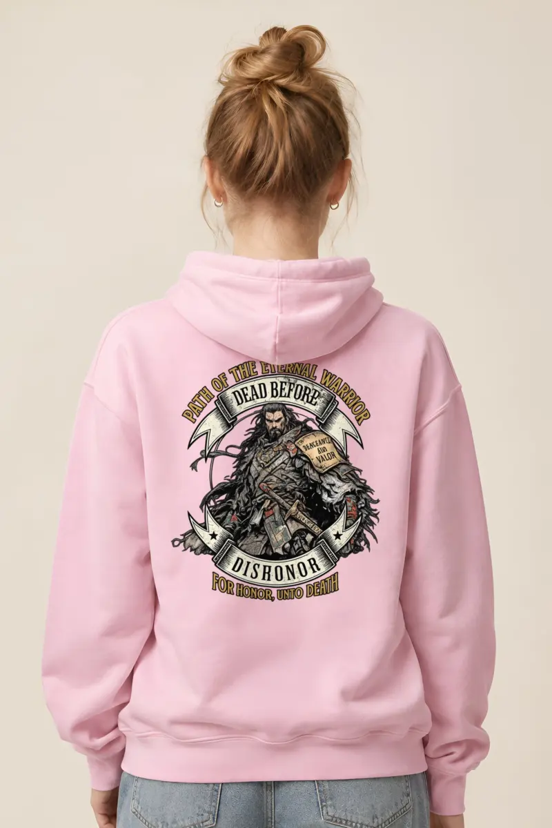"Path Of The Eternal Warrior" Heavy Blend Unisex Pullover Hoodie