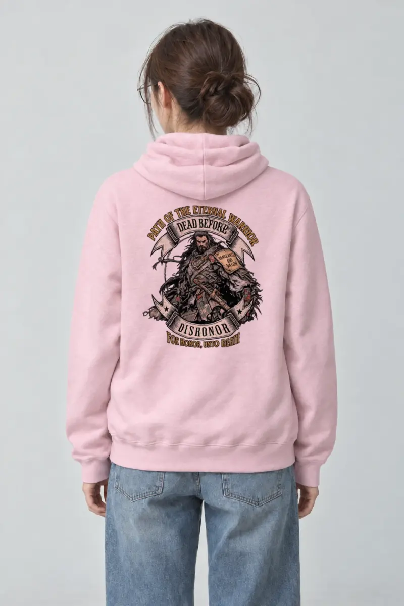 "Path Of The Eternal Warrior" Heavy Blend Unisex Pullover Hoodie