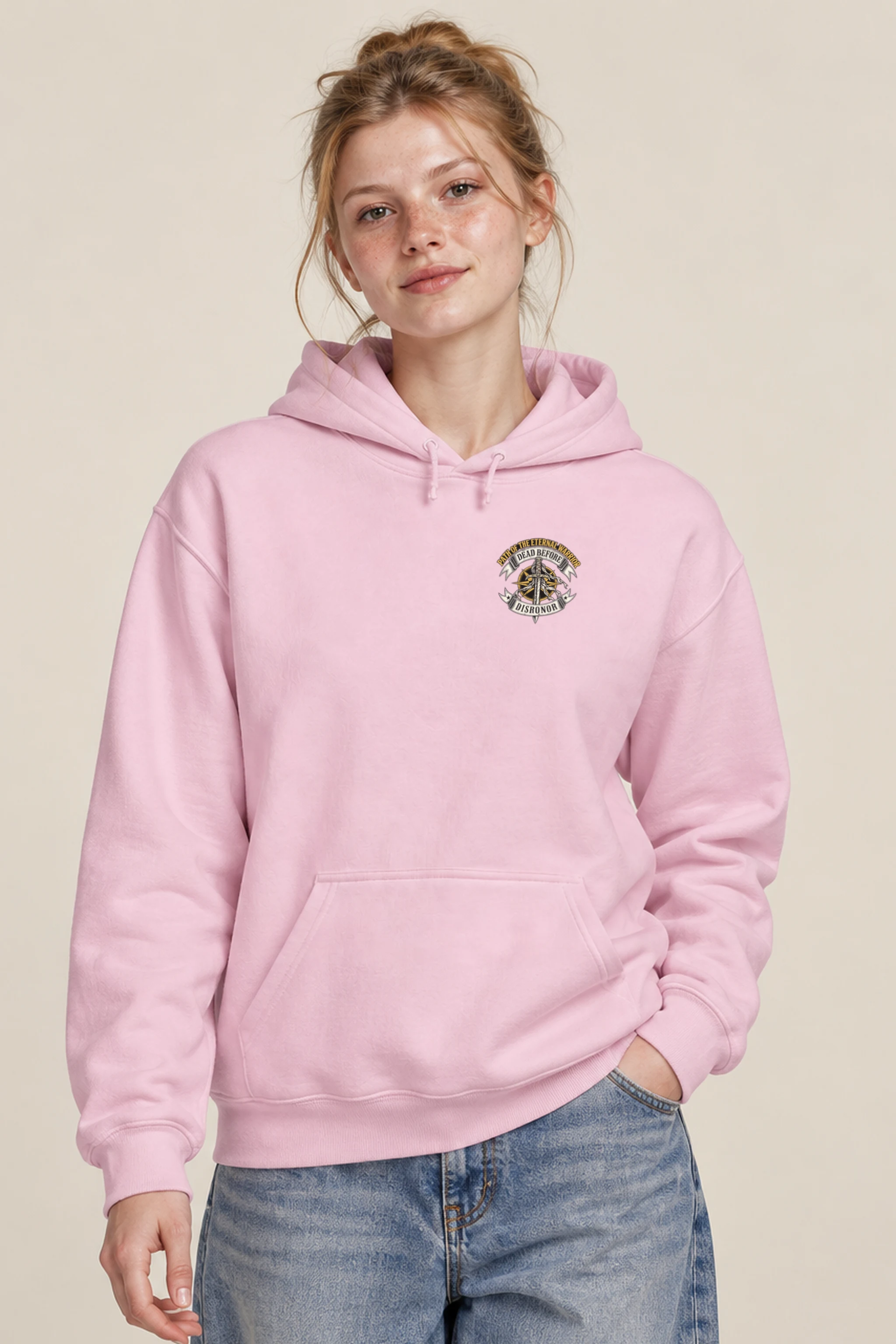 "Path Of The Eternal Warrior" Heavy Blend Unisex Pullover Hoodie