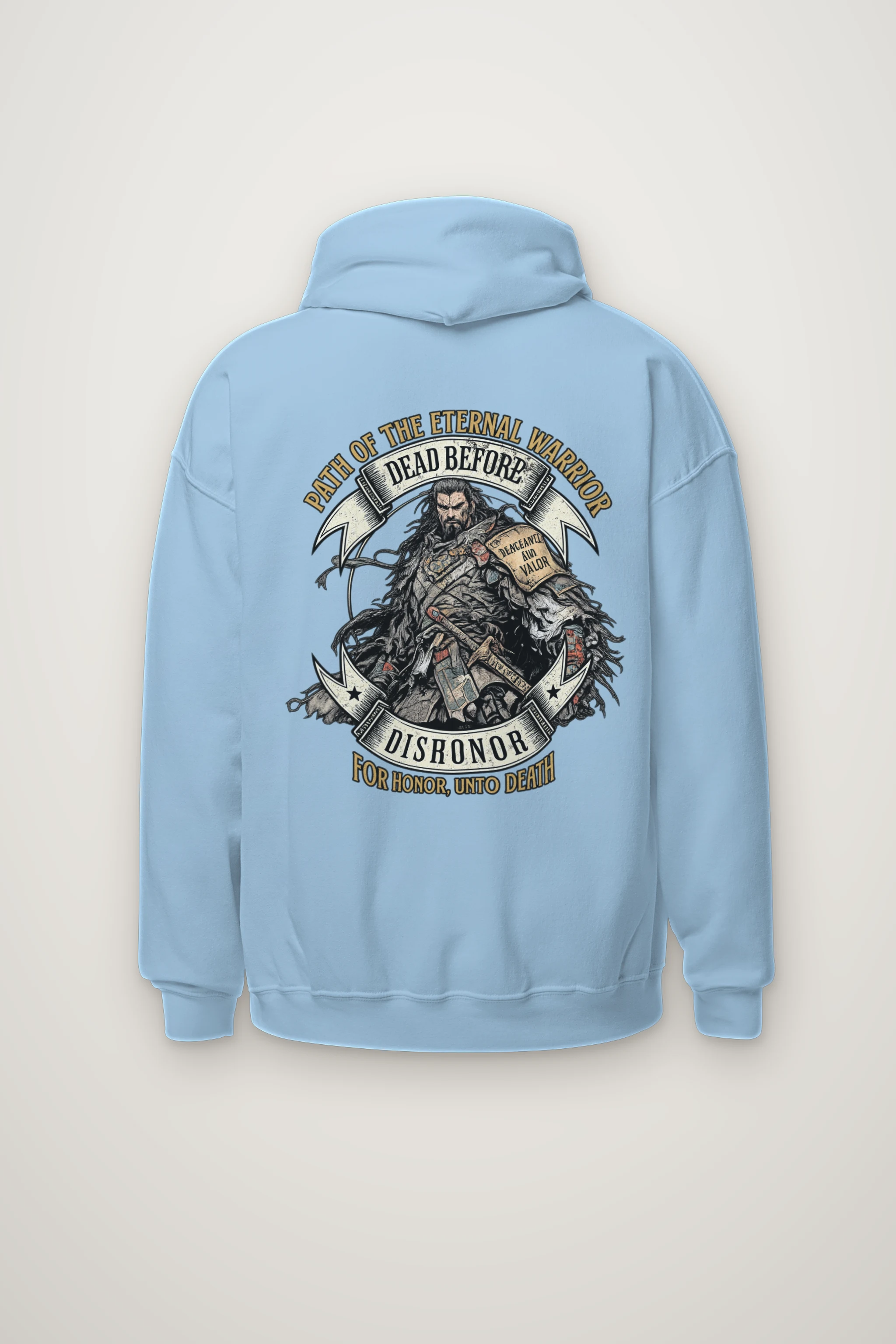 "Path Of The Eternal Warrior" Heavy Blend Unisex Pullover Hoodie
