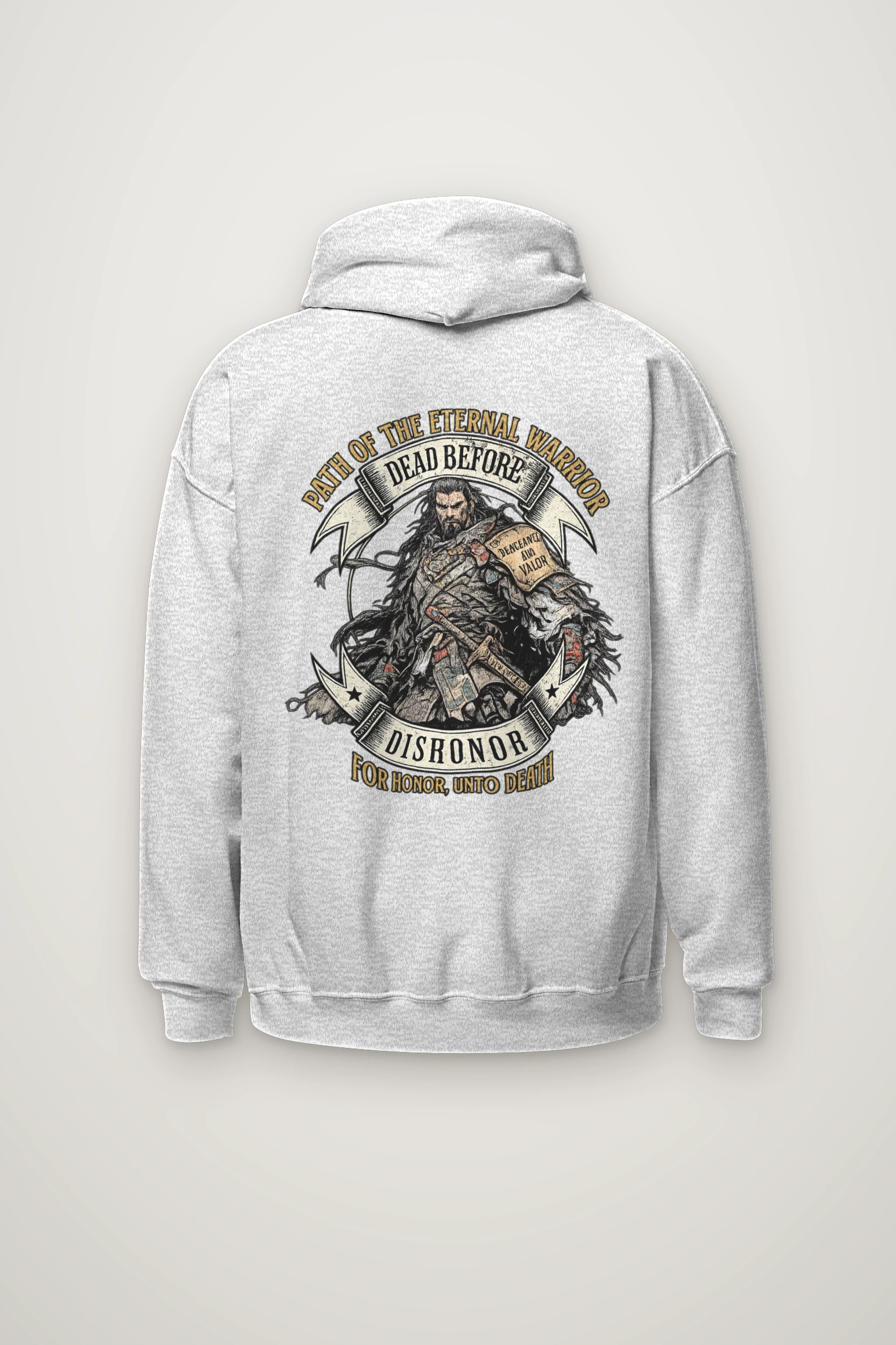 "Path Of The Eternal Warrior" Heavy Blend Unisex Pullover Hoodie