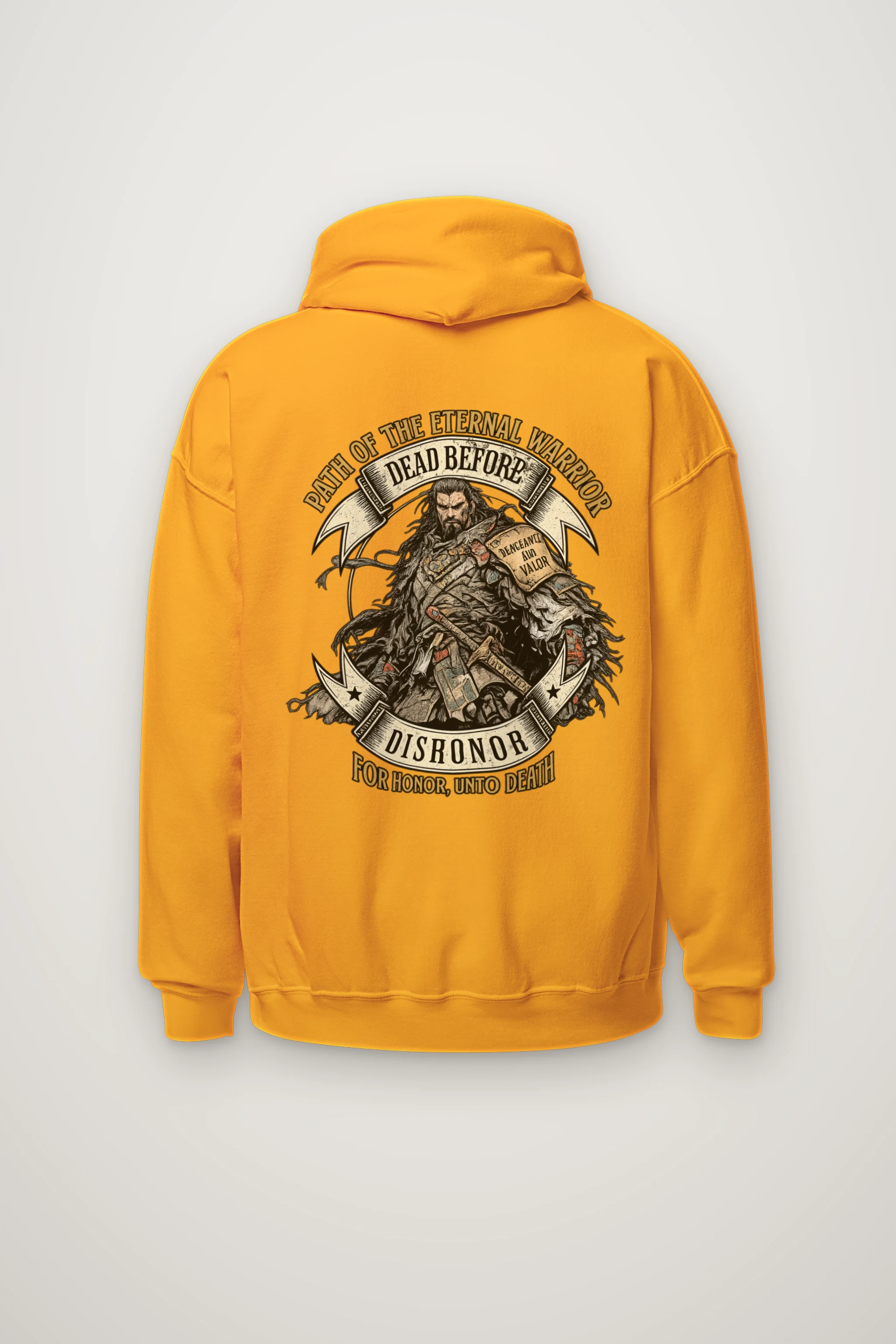 "Path Of The Eternal Warrior" Heavy Blend Unisex Pullover Hoodie