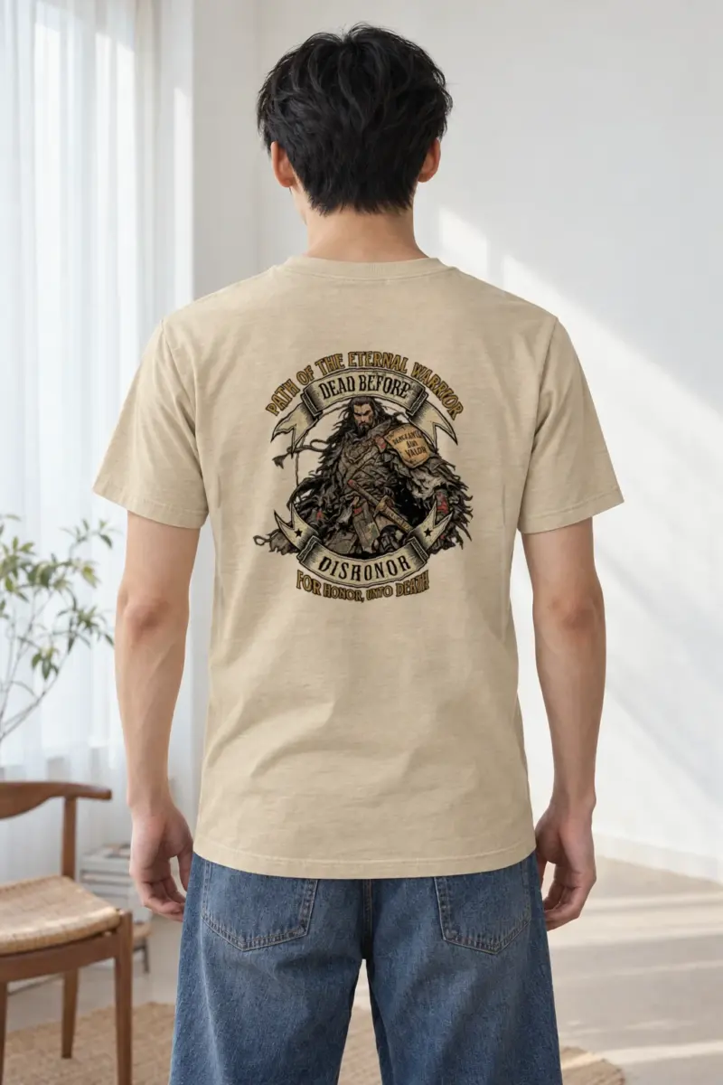 "Path Of The Eternal Warrior" Heavyweight Unisex Crewneck T-shirt