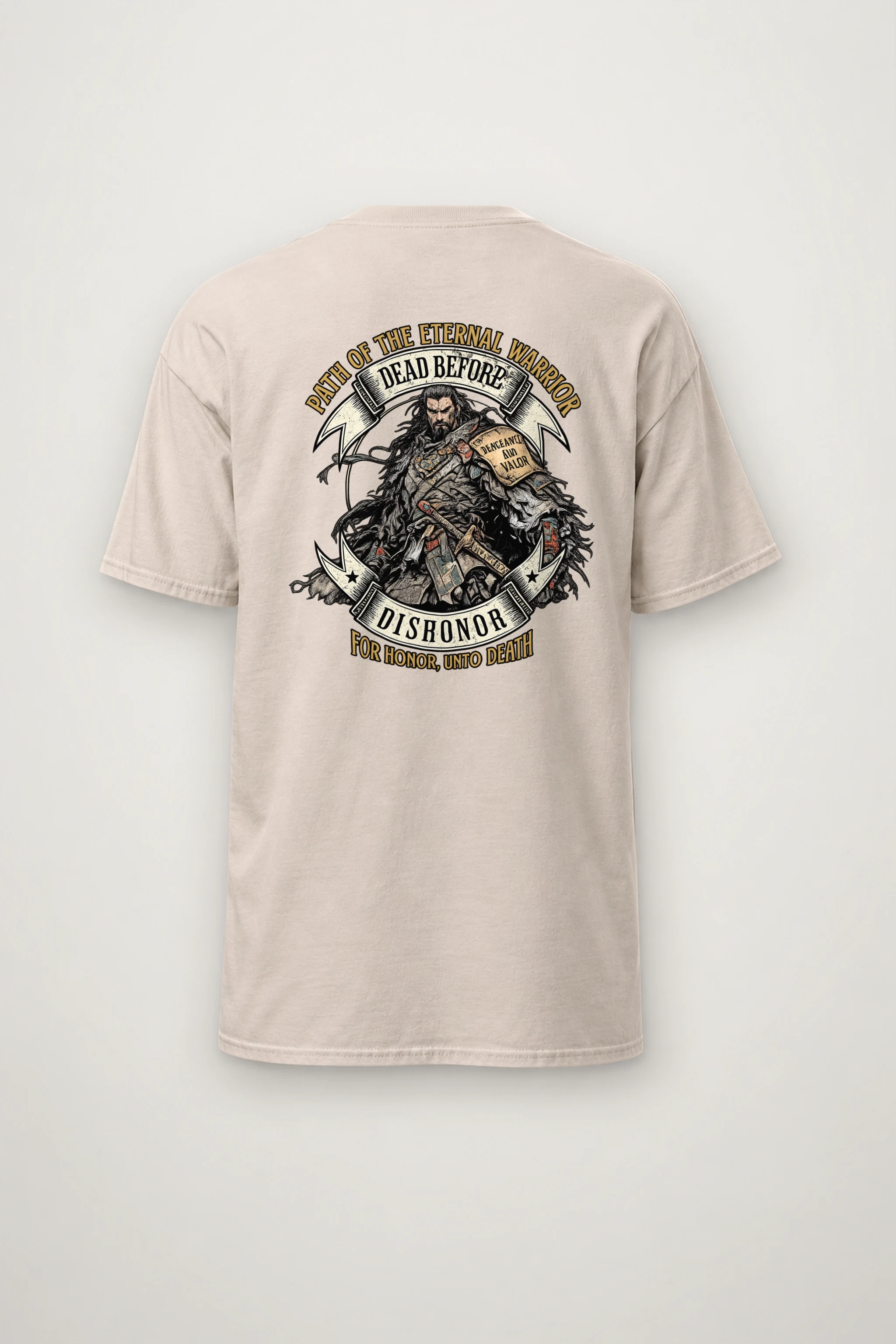 "Path Of The Eternal Warrior" Heavyweight Unisex Crewneck T-shirt