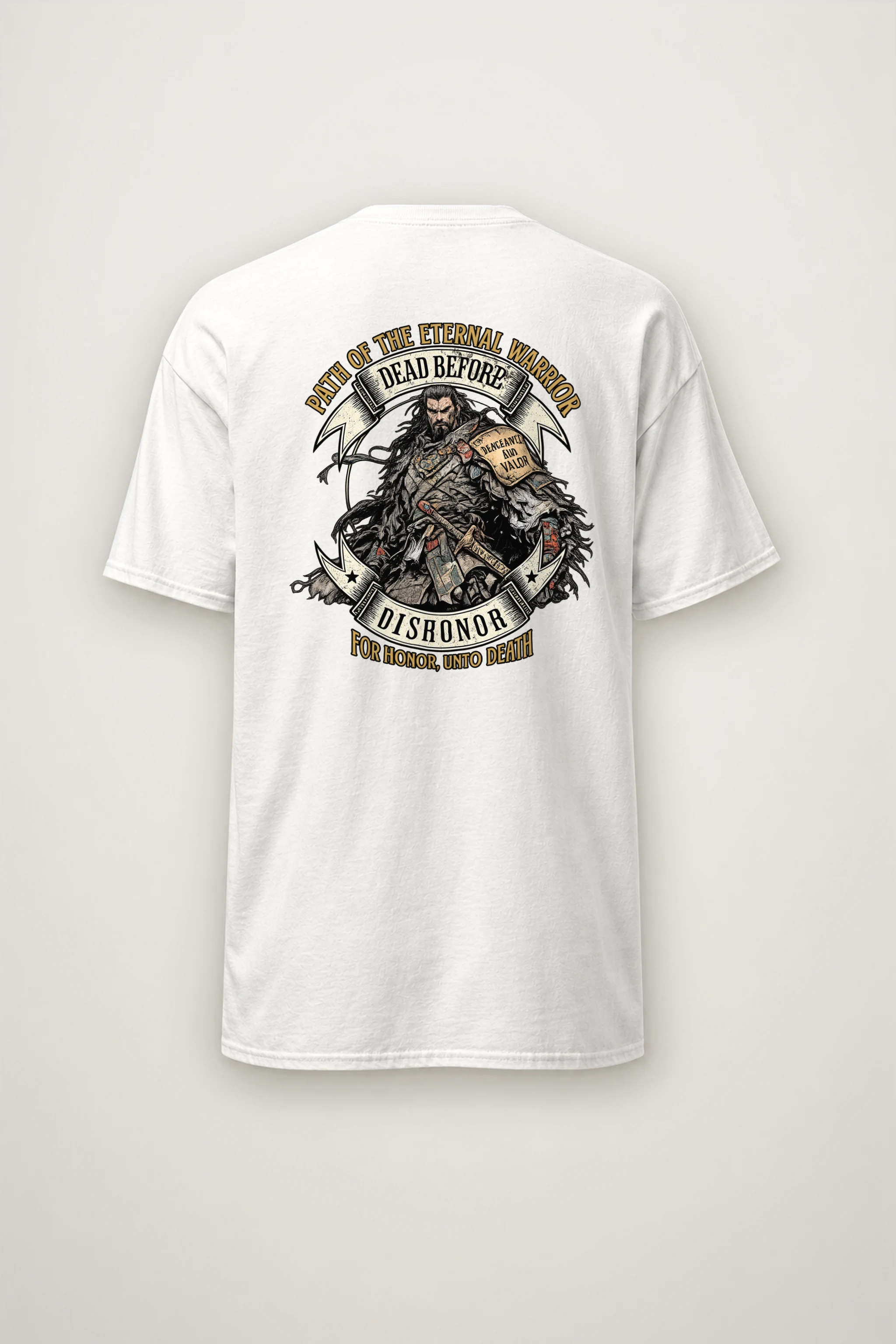 "Path Of The Eternal Warrior" Heavyweight Unisex Crewneck T-shirt