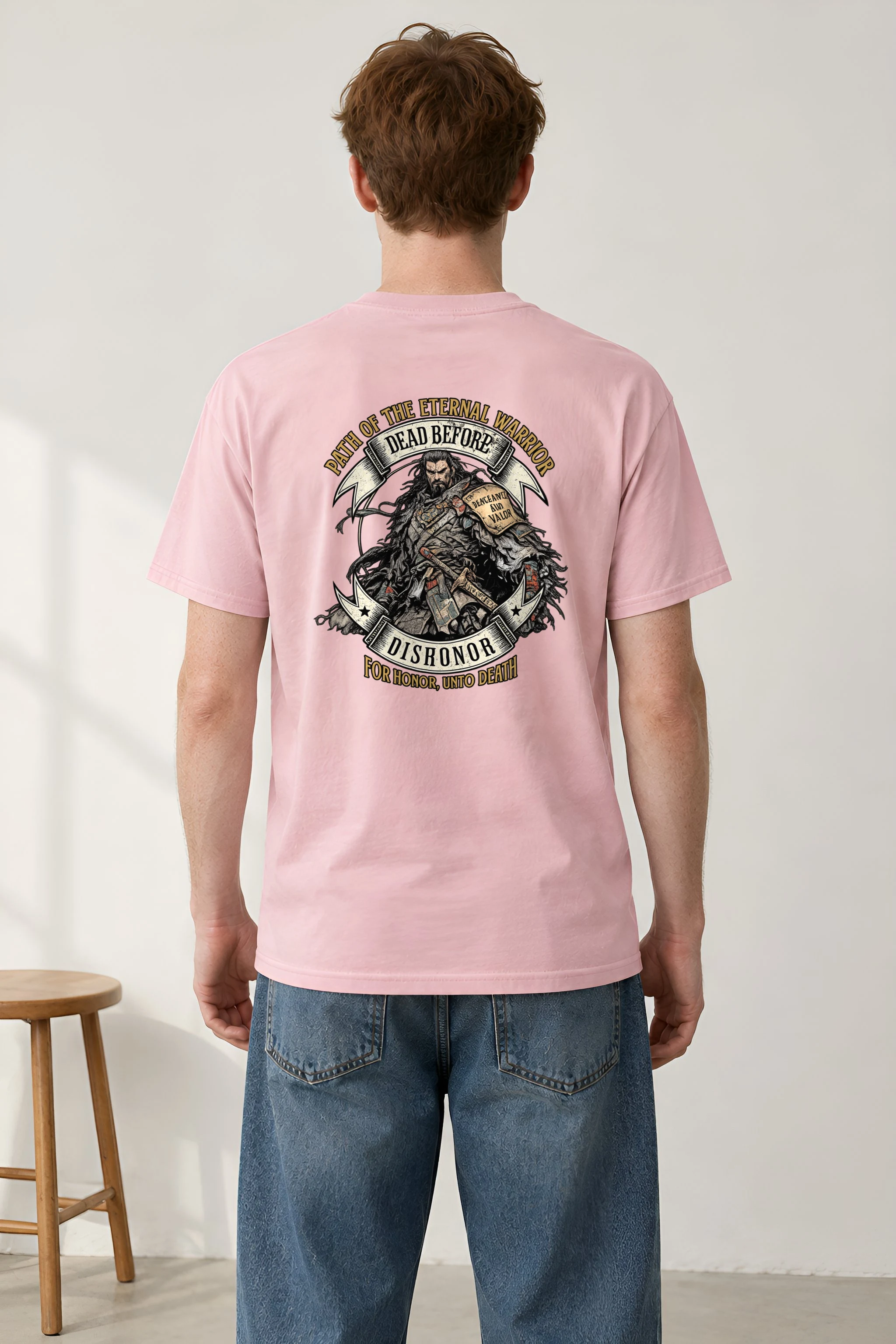 "Path Of The Eternal Warrior" Heavyweight Unisex Crewneck T-shirt