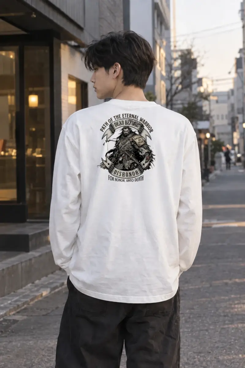 "Path Of The Eternal Warrior" Unisex Longsleeve T-shirt | Gildan 2400