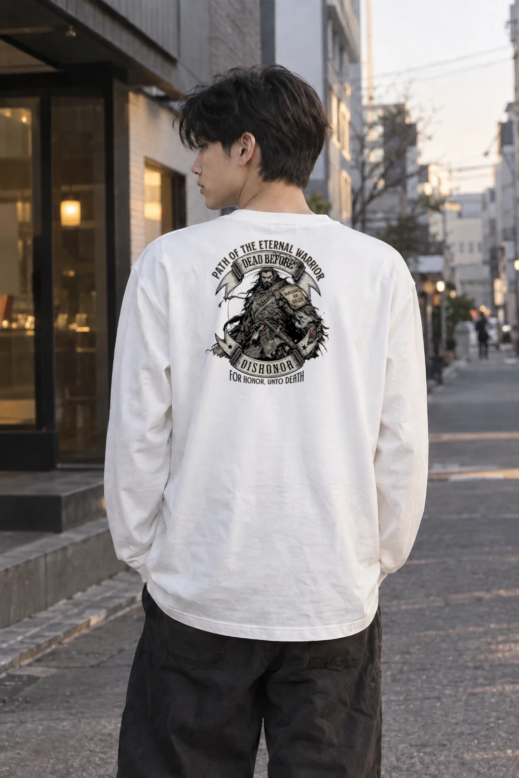 "Path Of The Eternal Warrior" Unisex Longsleeve T-shirt | Gildan 2400