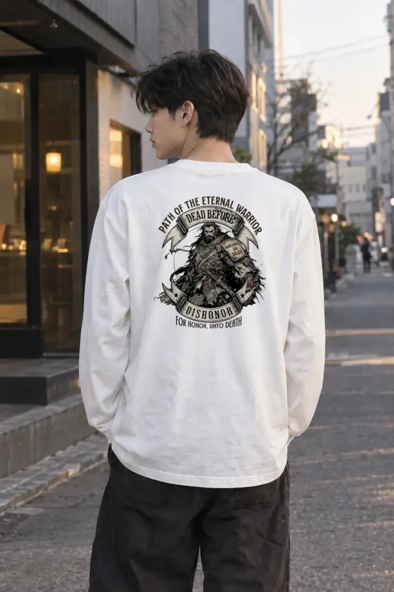“Path Of The Eternal Warrior” Unisex Longsleeve T-shirt | Gildan 2400