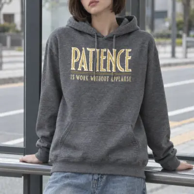 "Patience Is Work Without Applause" Heavy Blend Unisex Pullover Hoodie