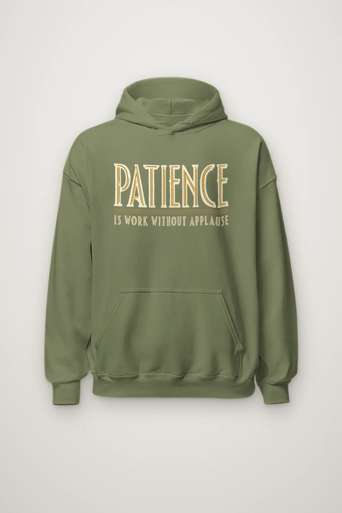"Patience Is Work Without Applause" Heavy Blend Unisex Pullover Hoodie