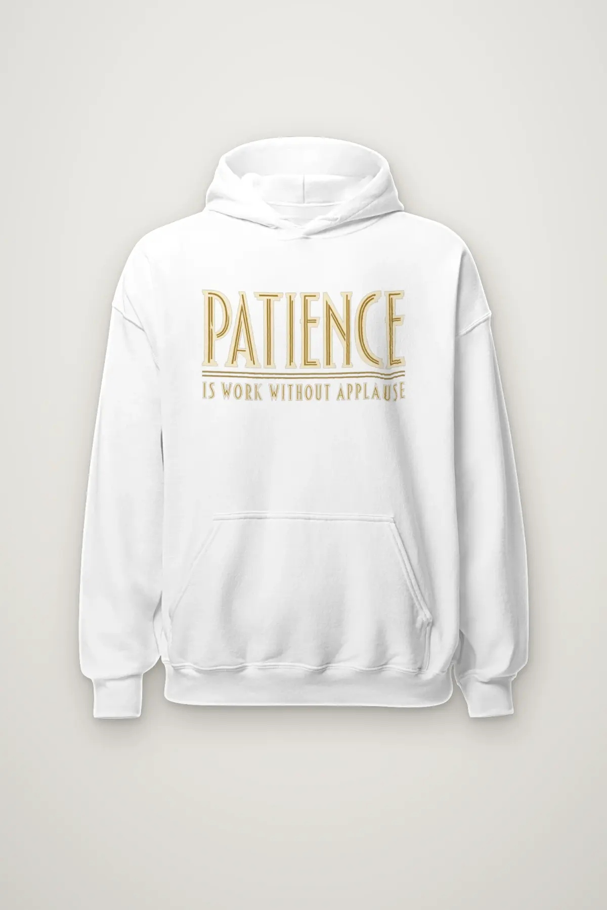"Patience Is Work Without Applause" Heavy Blend Unisex Pullover Hoodie