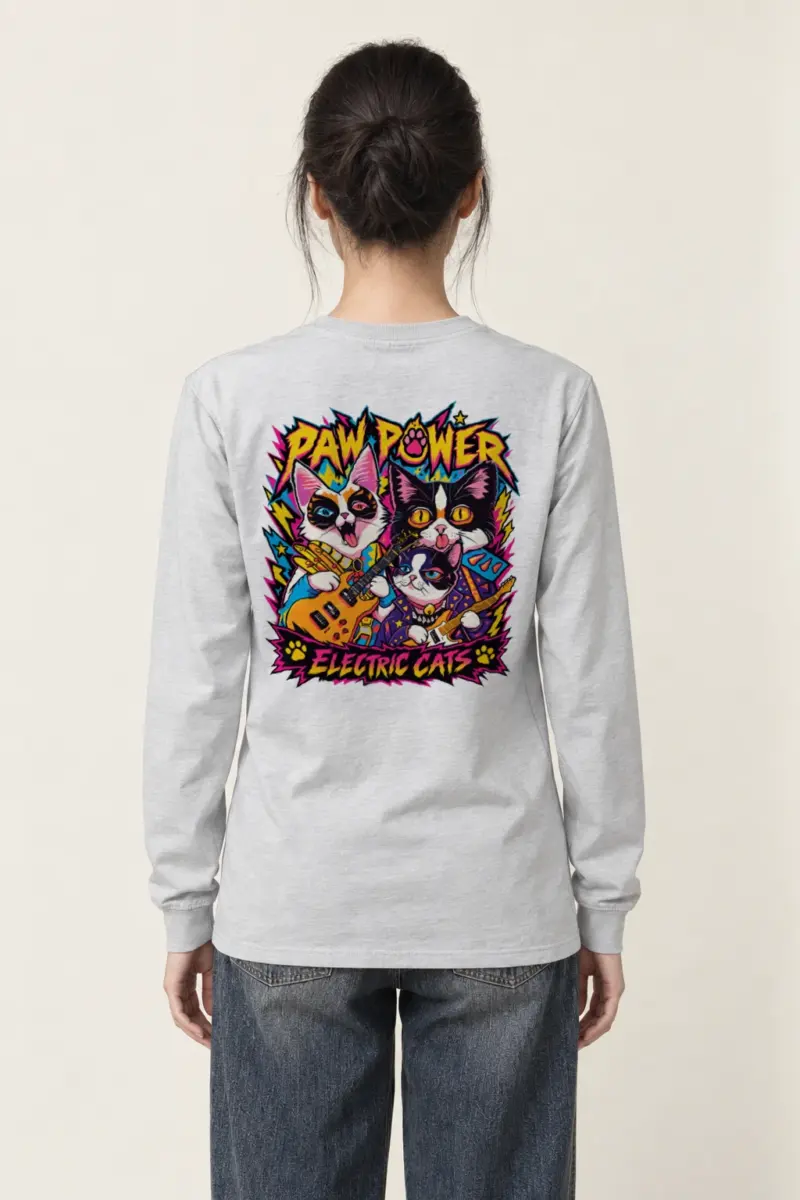 "Paw Power Electric Cats" Unisex Longsleeve T-shirt