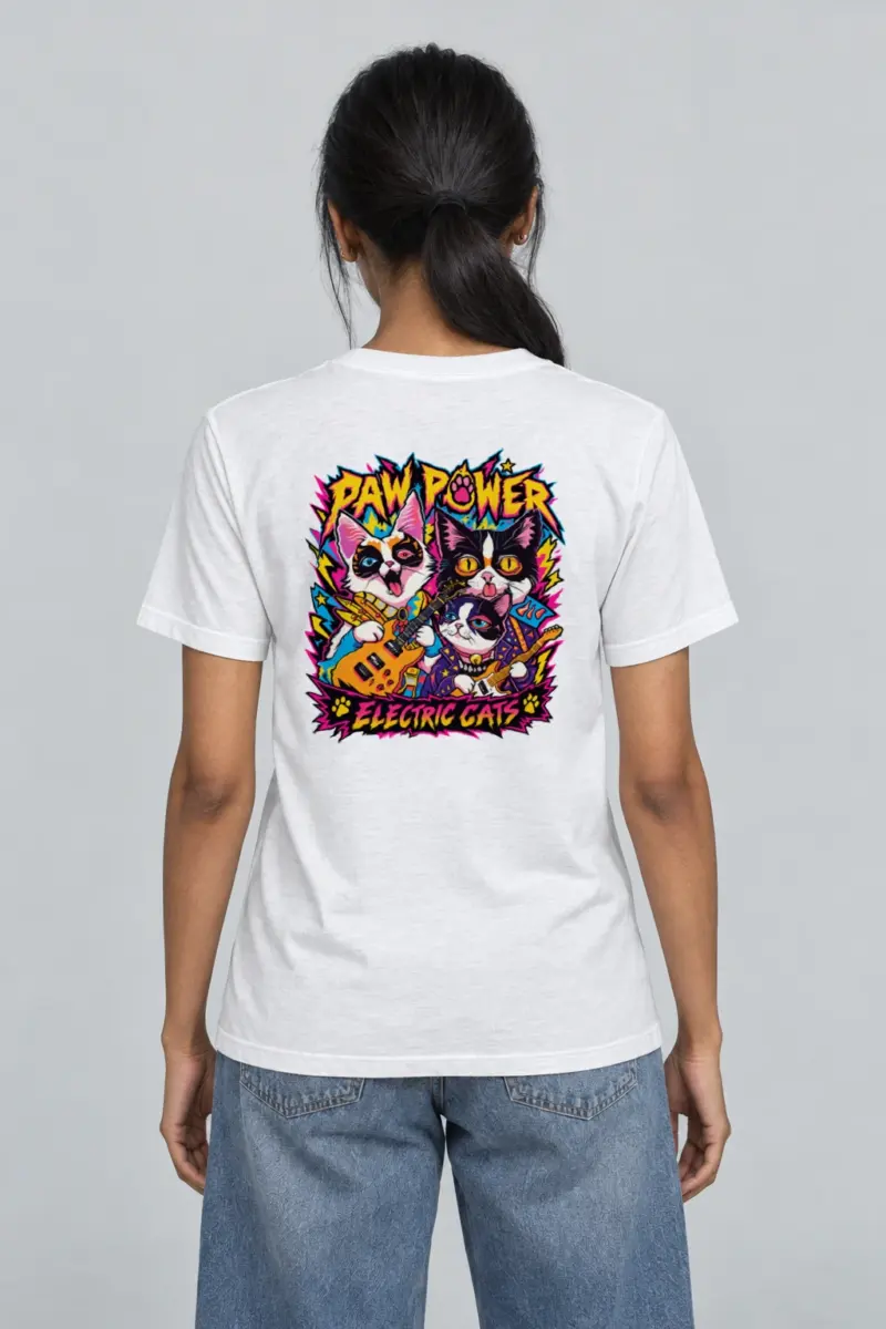 "Paw Power" Heavyweight Unisex Crewneck T-shirt | Gildan 5000