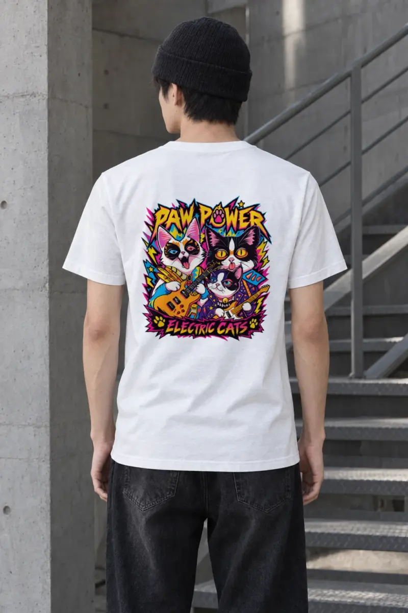 "Paw Power" Heavyweight Unisex Crewneck T-shirt