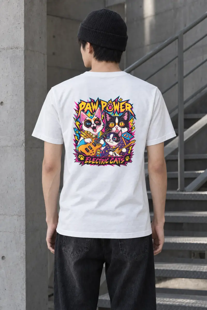 "Paw Power" Heavyweight Unisex Crewneck T-shirt