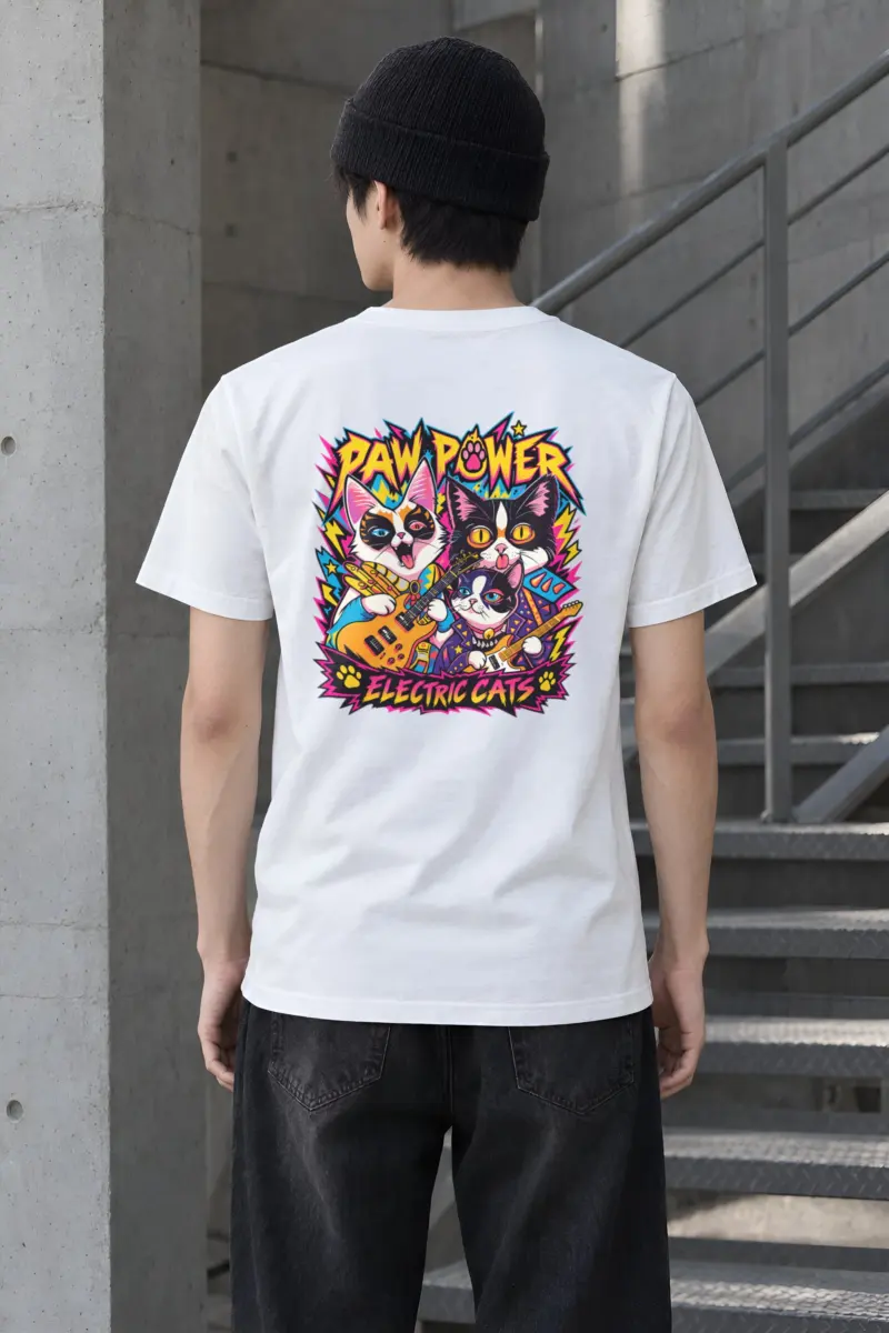 "Paw Power" Heavyweight Unisex Crewneck T-shirt