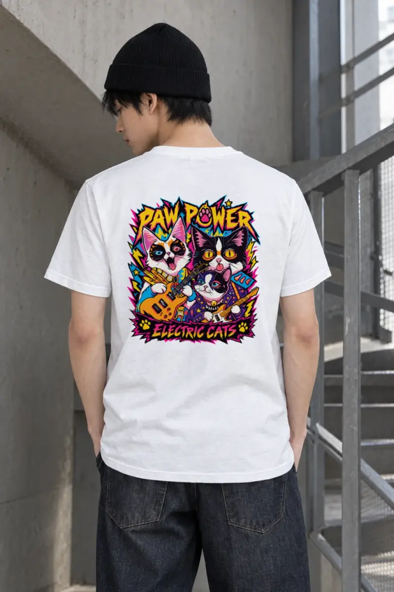 "Paw Power" Heavyweight Unisex Crewneck T-shirt | Gildan 5000