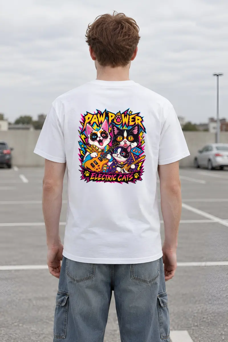 "Paw Power" Heavyweight Unisex Crewneck T-shirt
