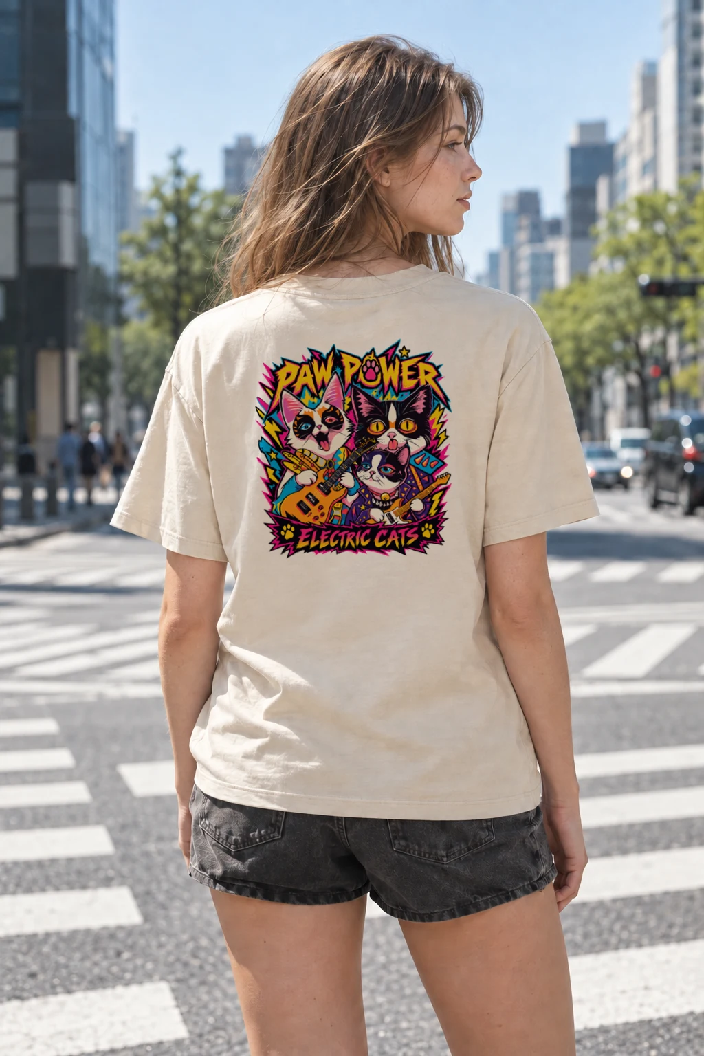 "Paw Power" Heavyweight Unisex Crewneck T-shirt | Gildan 5000