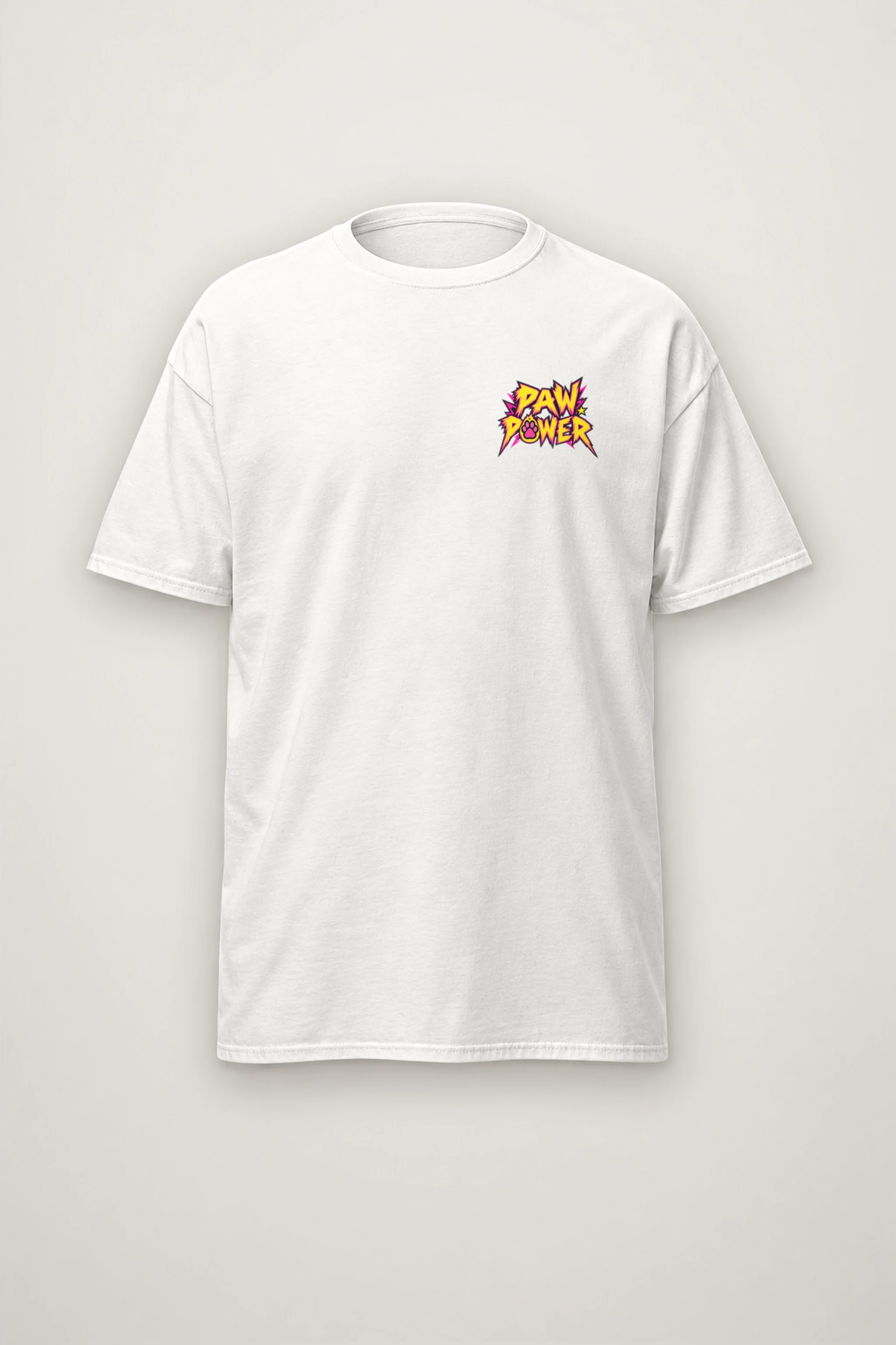 "Paw Power" Heavyweight Unisex Crewneck T-shirt