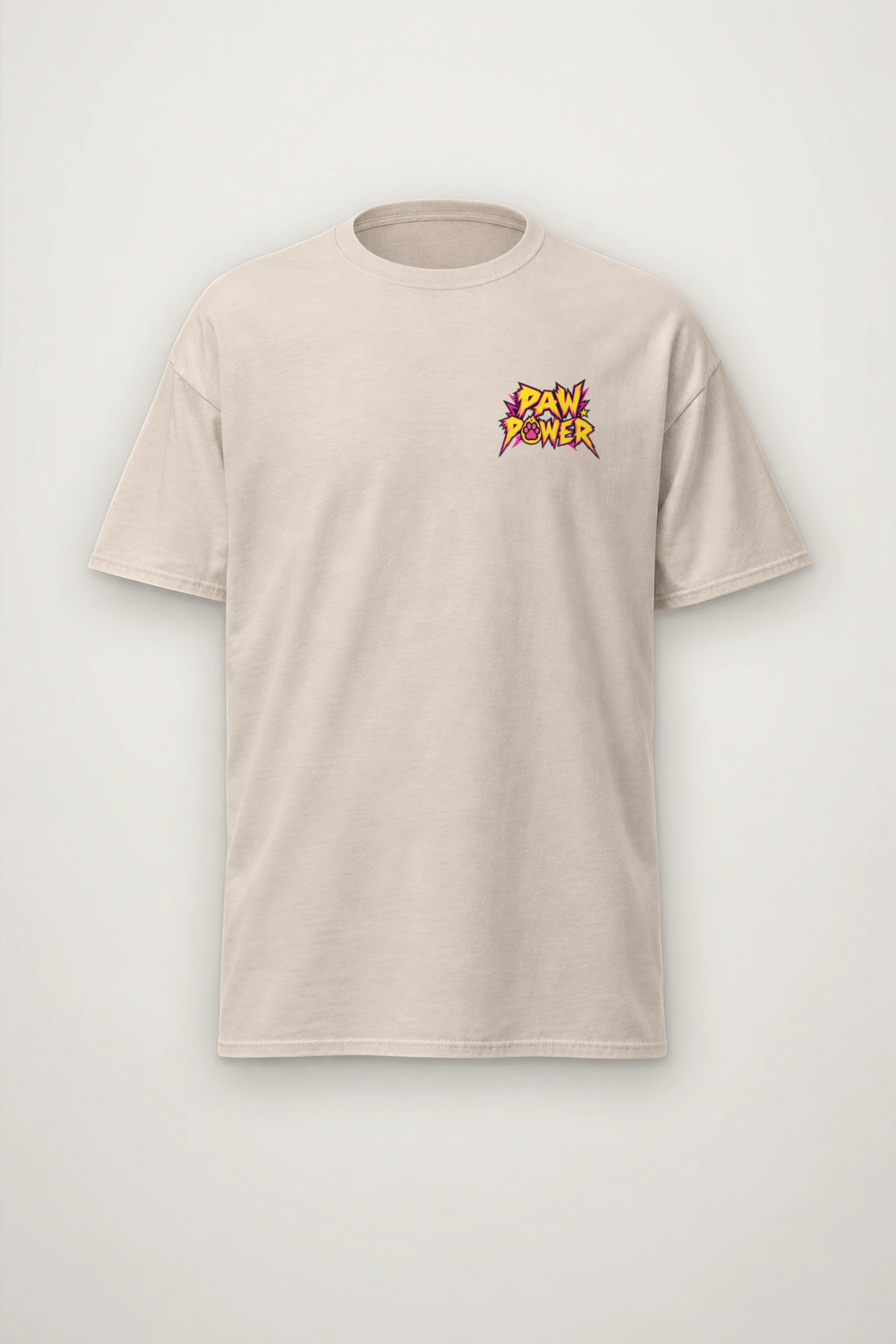 "Paw Power" Heavyweight Unisex Crewneck T-shirt