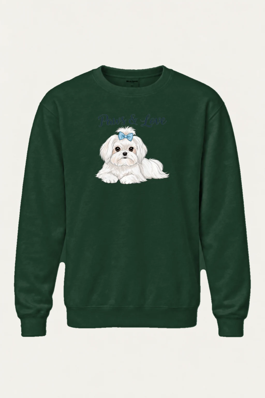 "Paws & Love" Heavy Blend Unisex Crewneck Sweatshirt | Gildan 18000