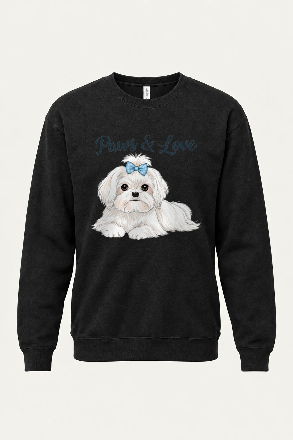 "Paws & Love" Heavy Blend Unisex Crewneck Sweatshirt | Gildan 18000