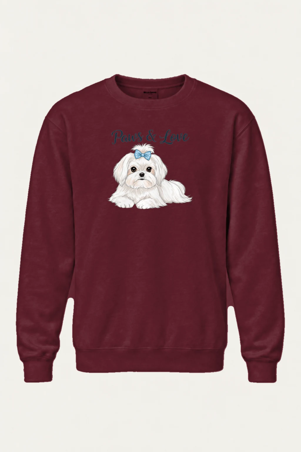 "Paws & Love" Heavy Blend Unisex Crewneck Sweatshirt | Gildan 18000