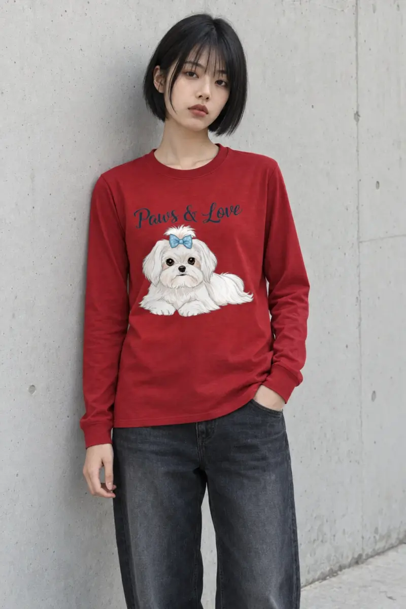 "Paws & Love" Unisex Longsleeve T-shirt