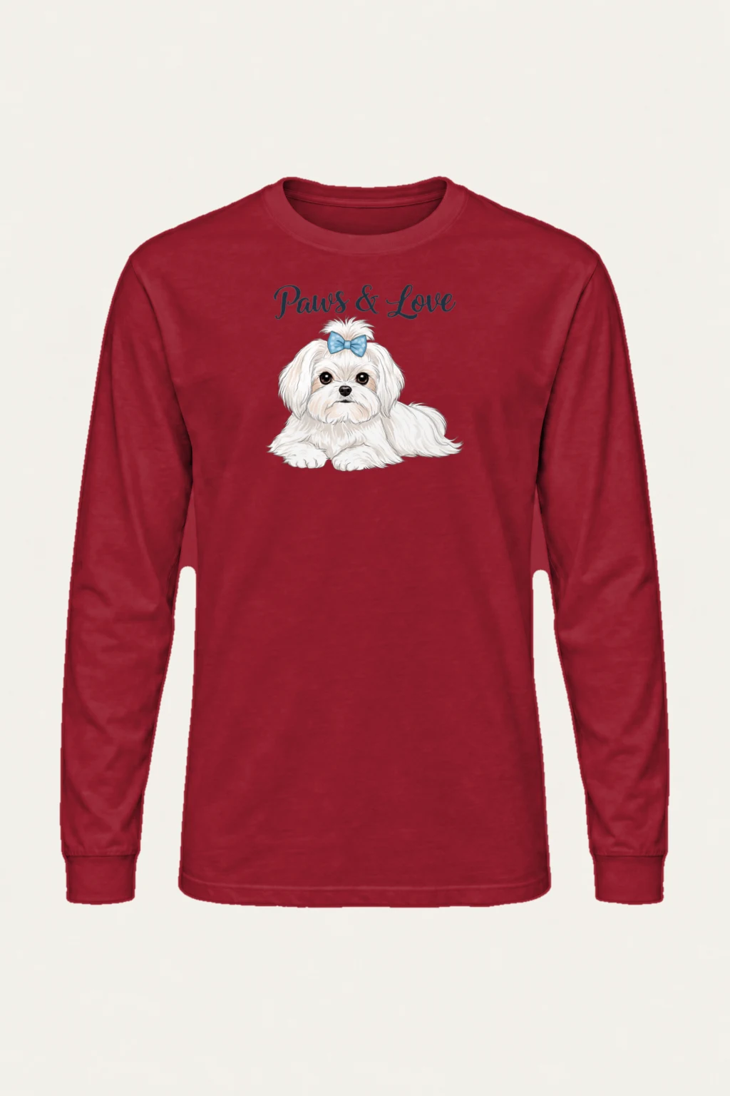 "Paws & Love" Unisex Longsleeve T-shirt | Gildan 2400