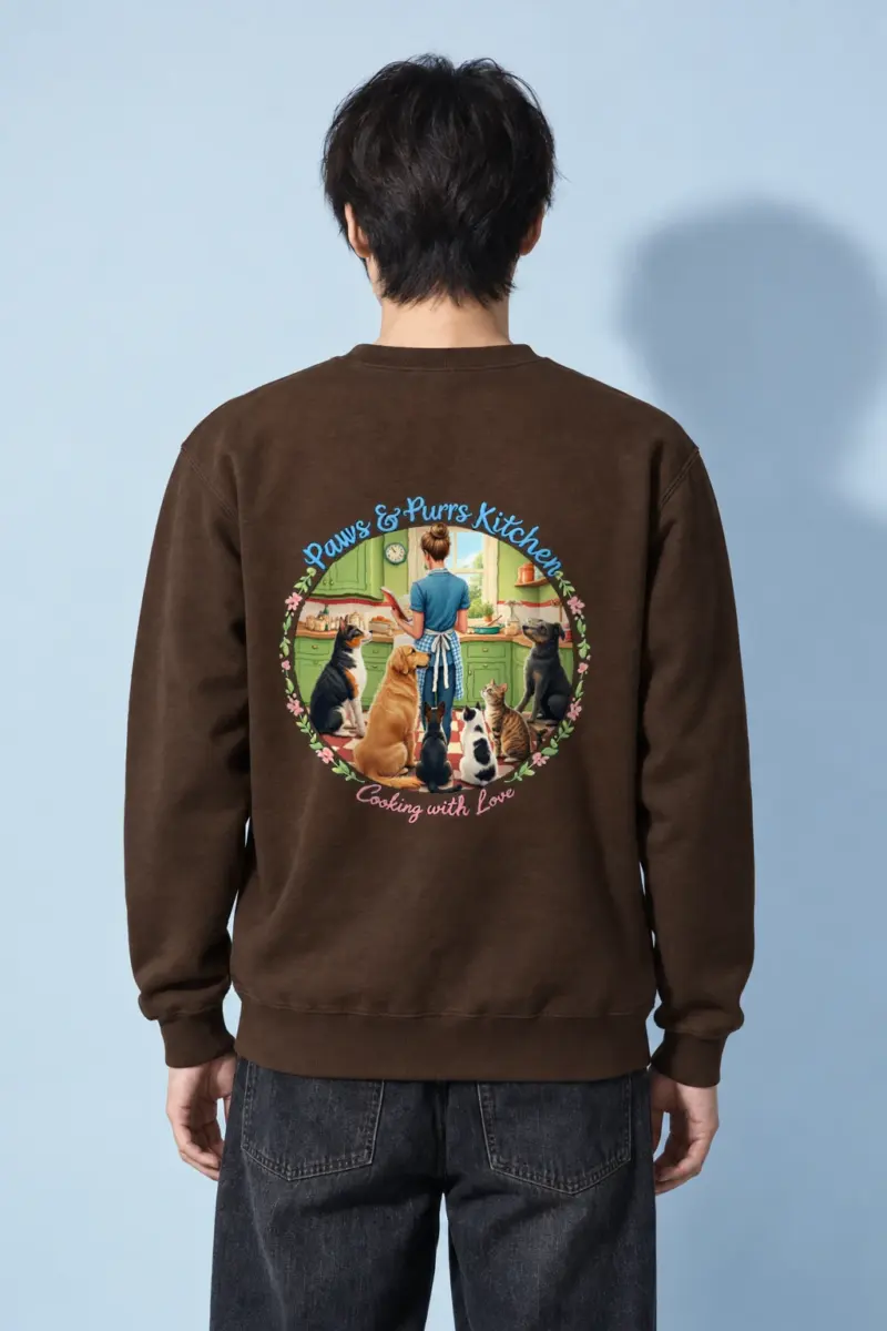 "Paws & Purrs Kitchen" Heavy Blend Unisex Crewneck Sweatshirt