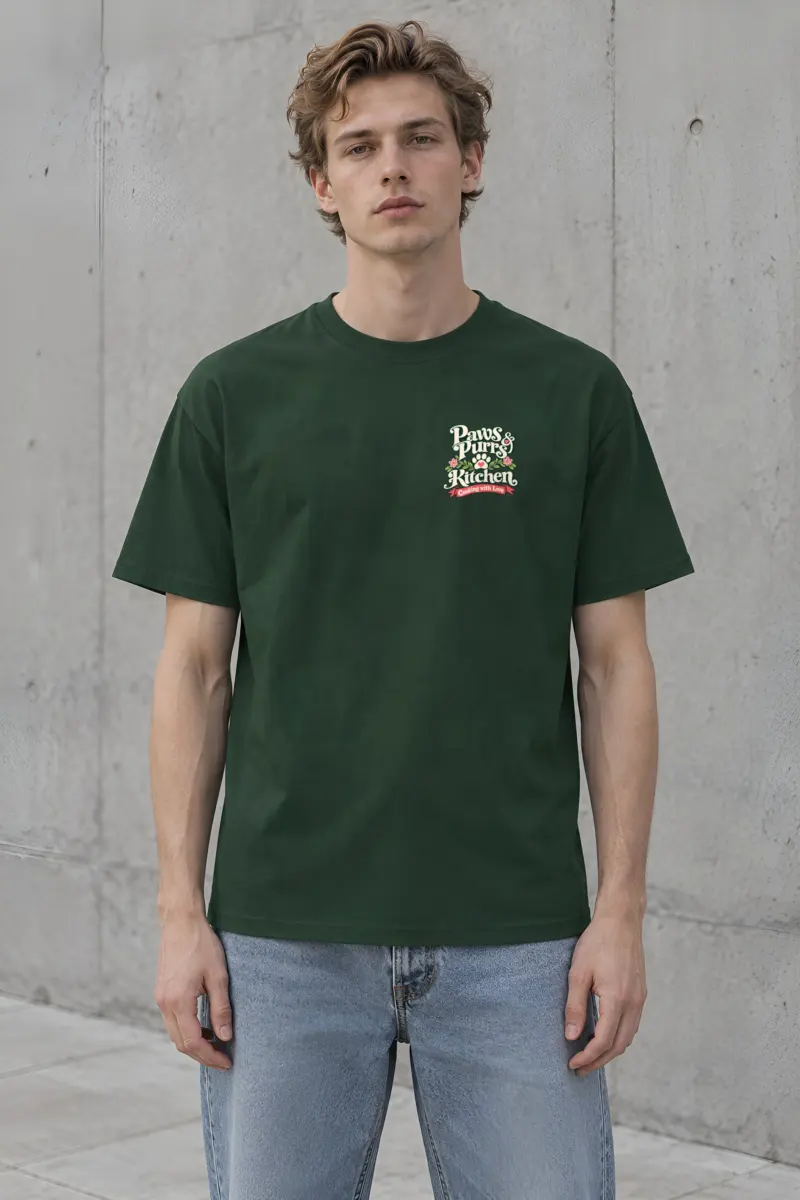 "Paws & Purrs Kitchen" Heavyweight Unisex Crewneck T-shirt