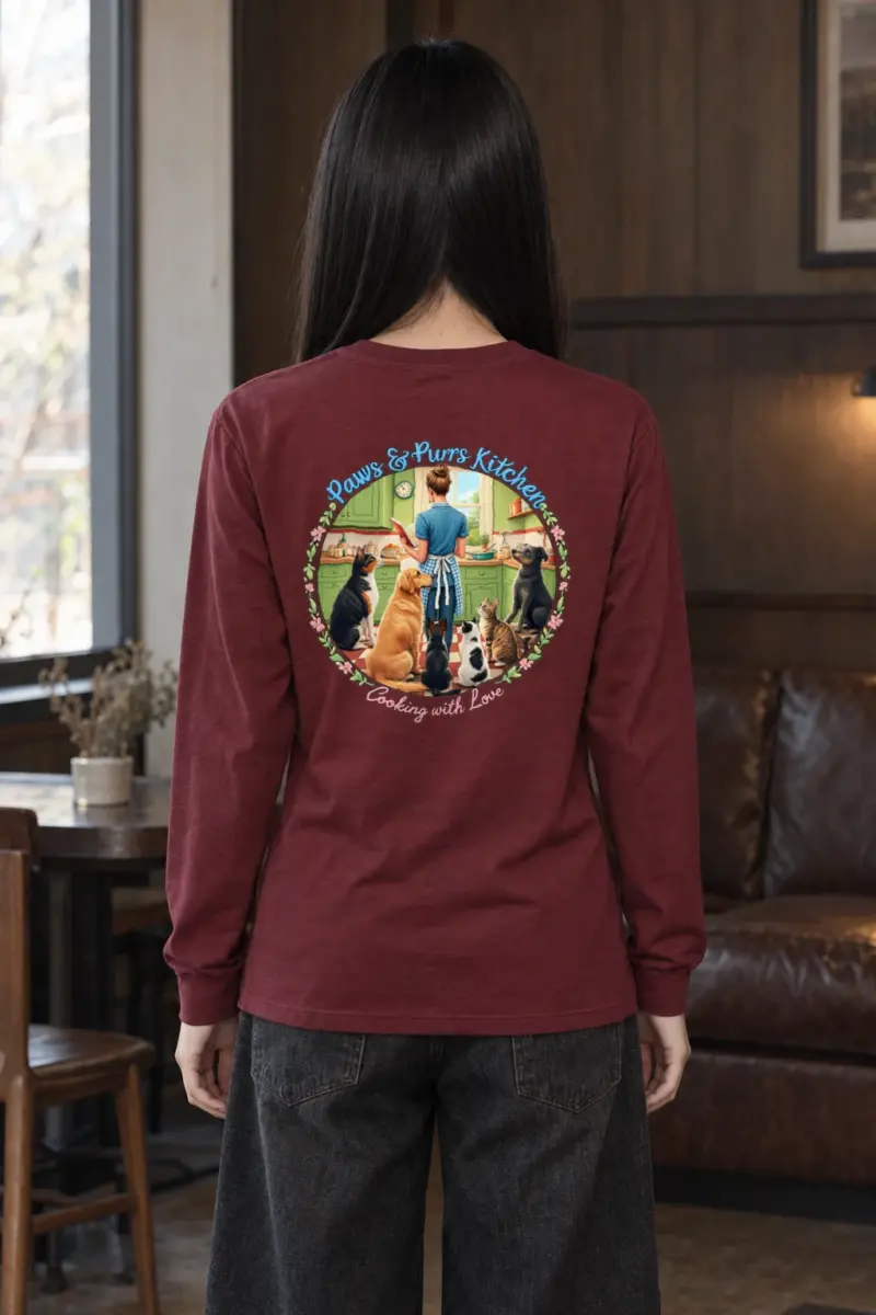 "Paws & Purrs Kitchen" Unisex Longsleeve T-shirt