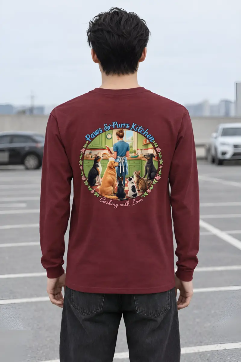 "Paws & Purrs Kitchen" Unisex Longsleeve T-shirt
