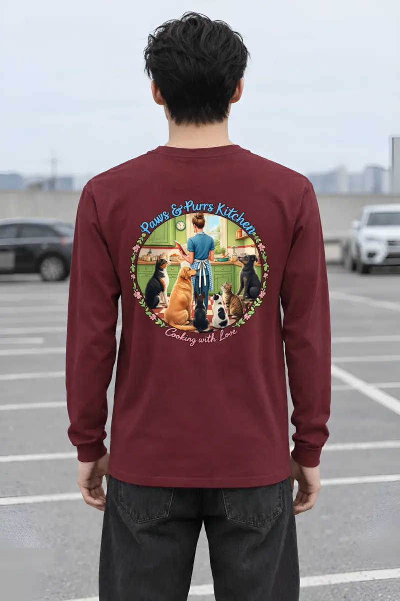 "Paws & Purrs Kitchen" Unisex Longsleeve T-shirt