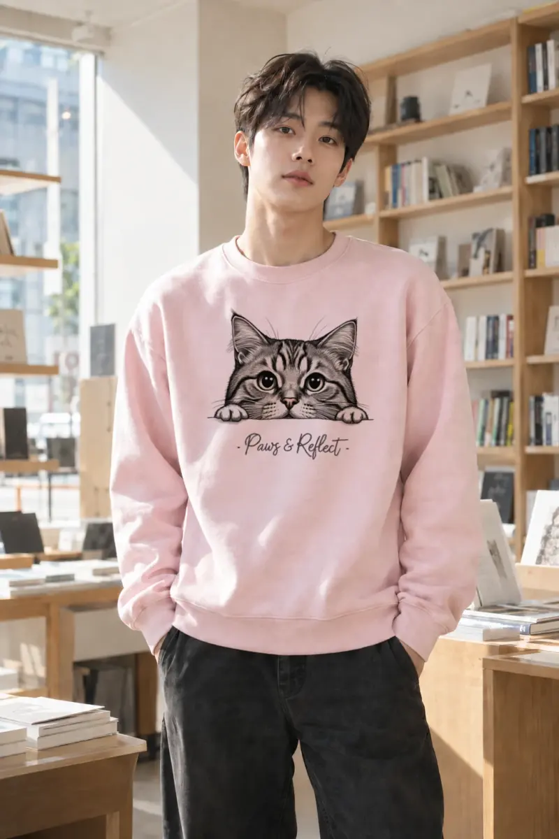 “Paws & Reflect” Heavy Blend Unisex Crewneck Sweatshirt | Gildan 18000