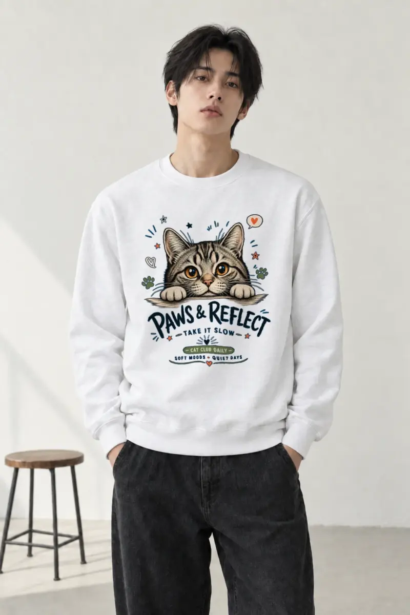 "Paws & Reflect" Heavy Blend Unisex Crewneck Sweatshirt