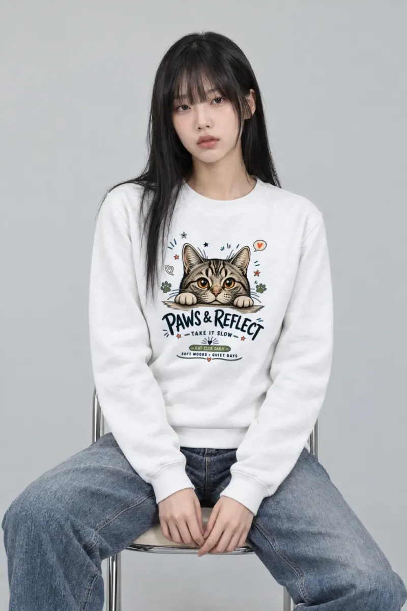"Paws & Reflect" Heavy Blend Unisex Crewneck Sweatshirt