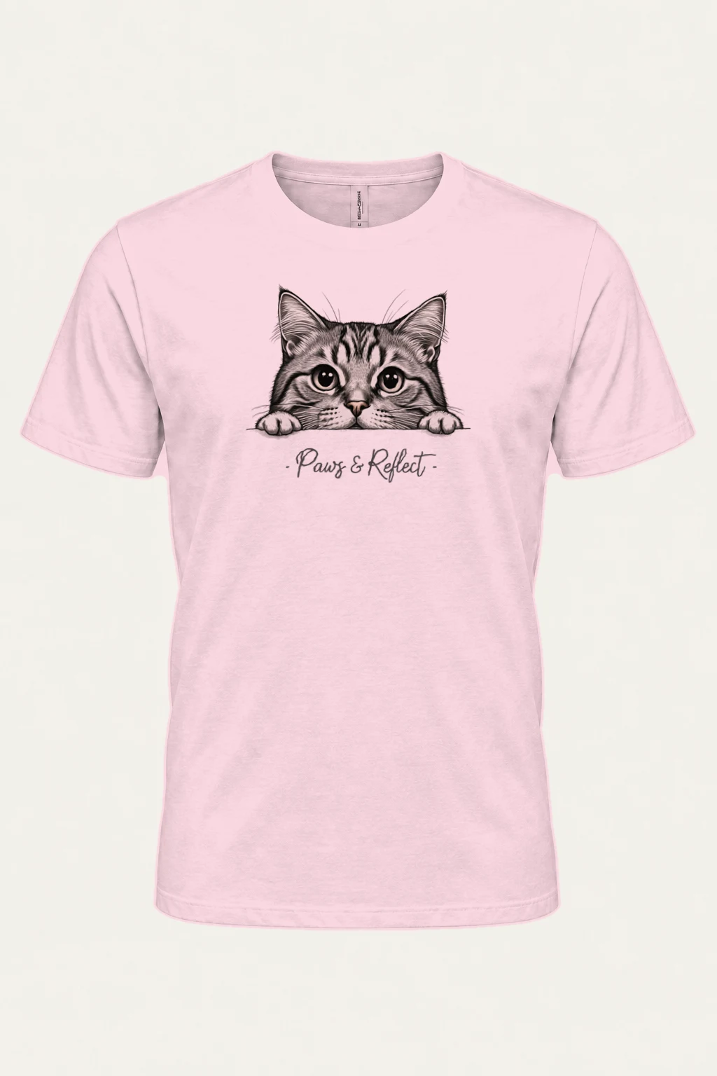 "Paws & Reflect" Heavyweight Unisex Crewneck T-shirt | Gildan 5000