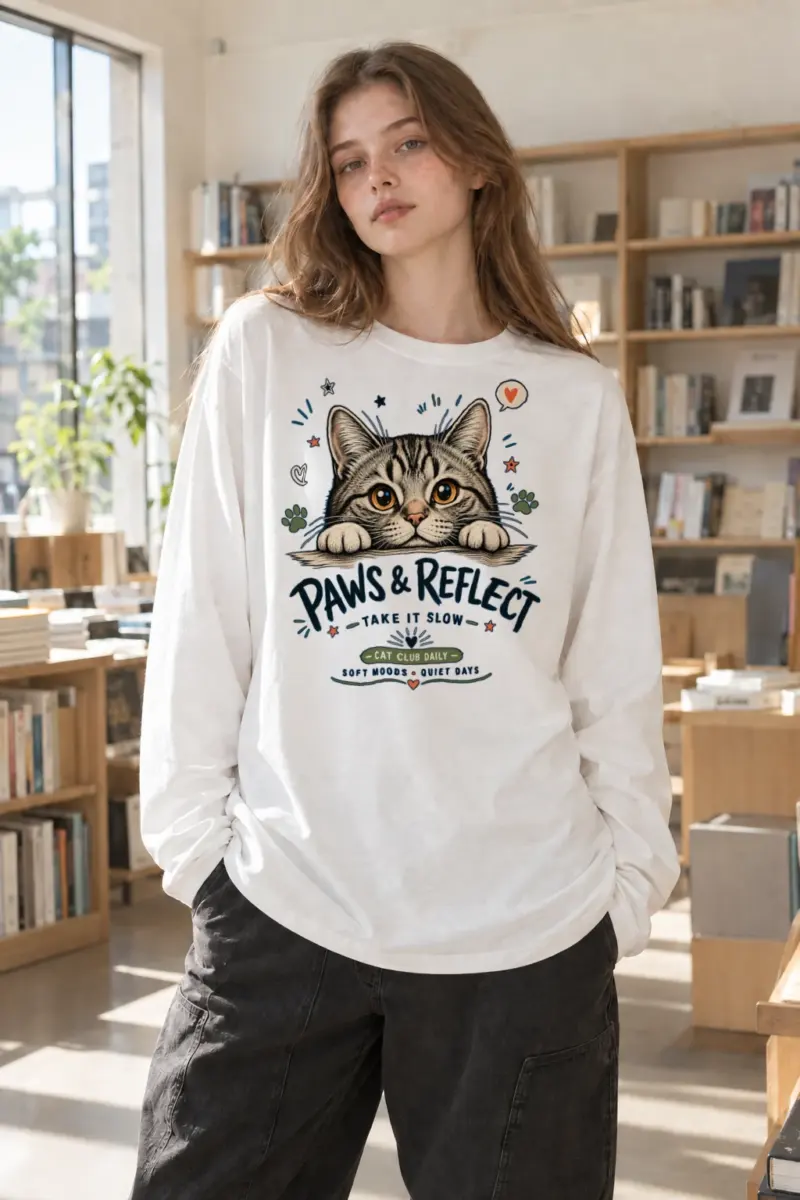 "Paws & Reflect" Unisex Longsleeve T-shirt | Gildan 2400