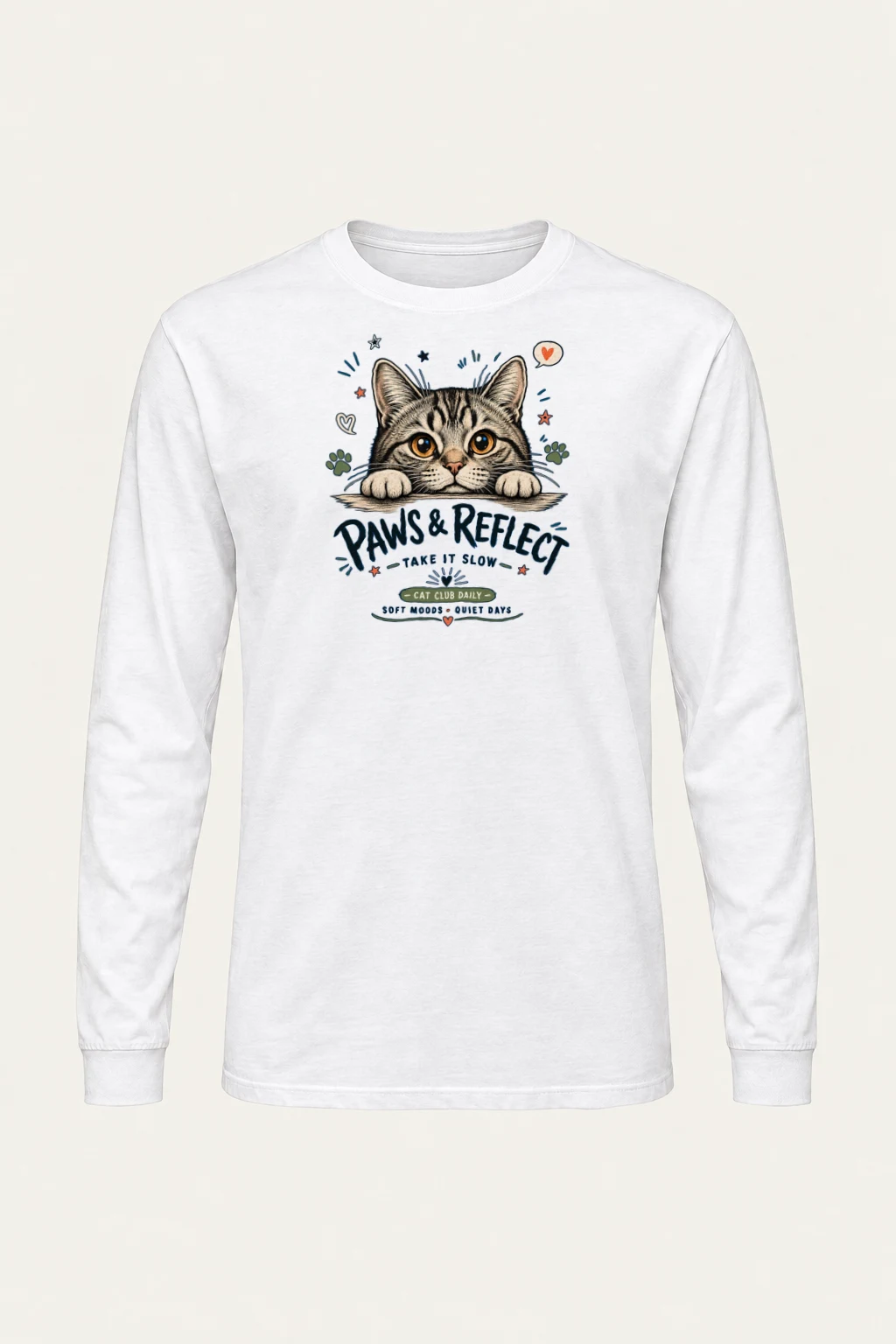 "Paws & Reflect" Unisex Longsleeve T-shirt | Gildan 2400