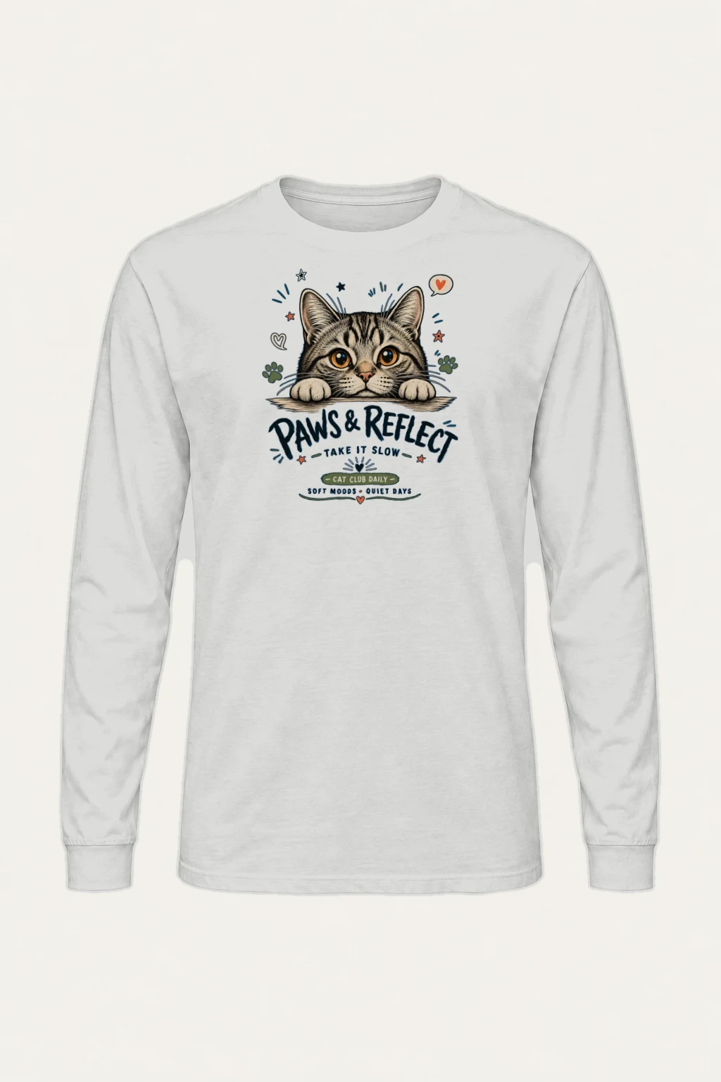 "Paws & Reflect" Unisex Longsleeve T-shirt | Gildan 2400