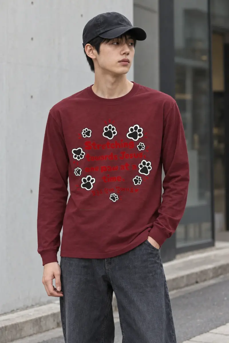"Paws Toward Jesus" Unisex Longsleeve T-shirt