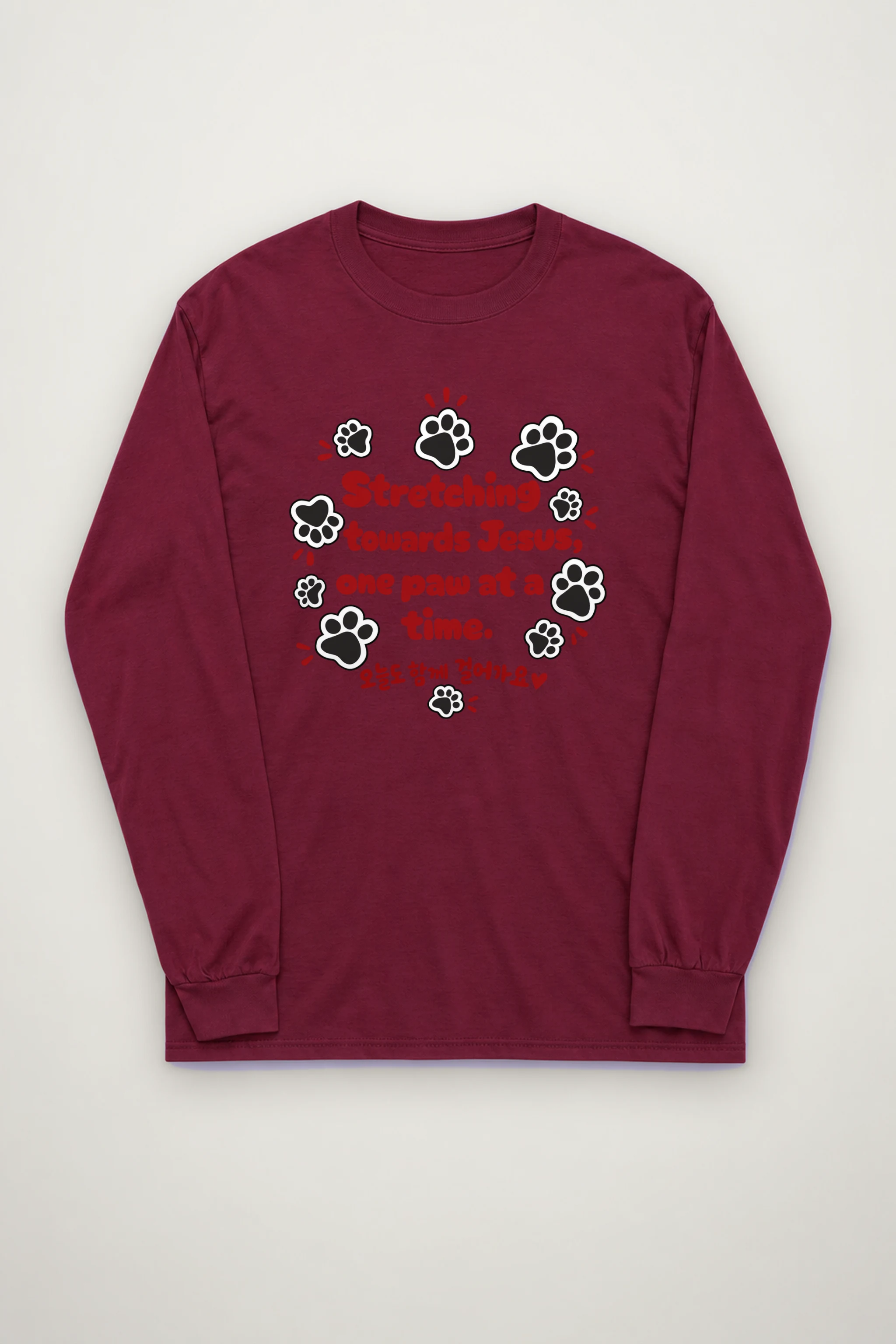 "Paws Toward Jesus" Unisex Longsleeve T-shirt